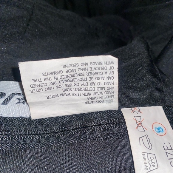 Vintage Jordan Black Strapless/ Halter Chiffon Maxi Gown Dress Size 8 - Picture 9 of 10